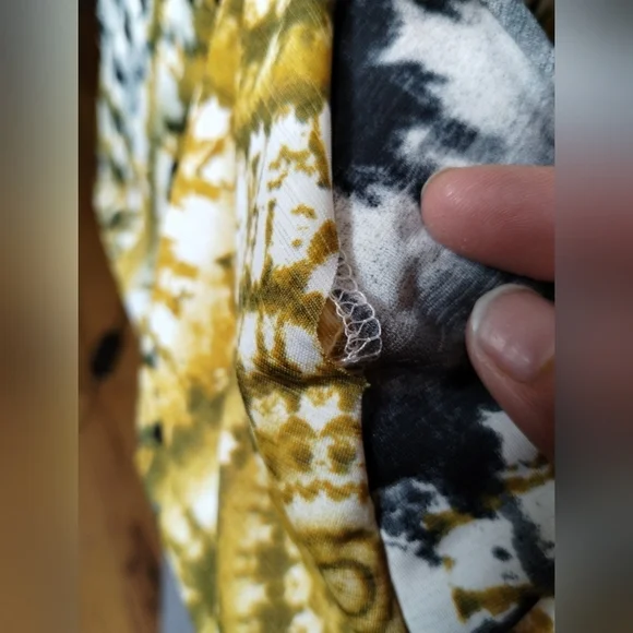 Women's yellow tie dye dress size medium - Picture 6 of 8